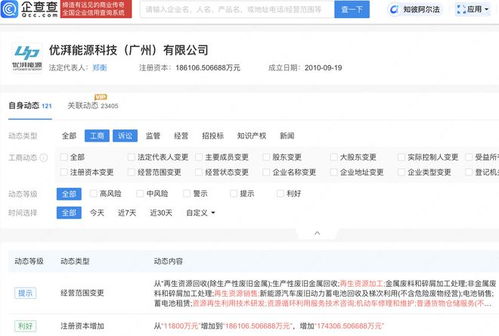 广汽集团旗下优湃能源增资至18.6亿